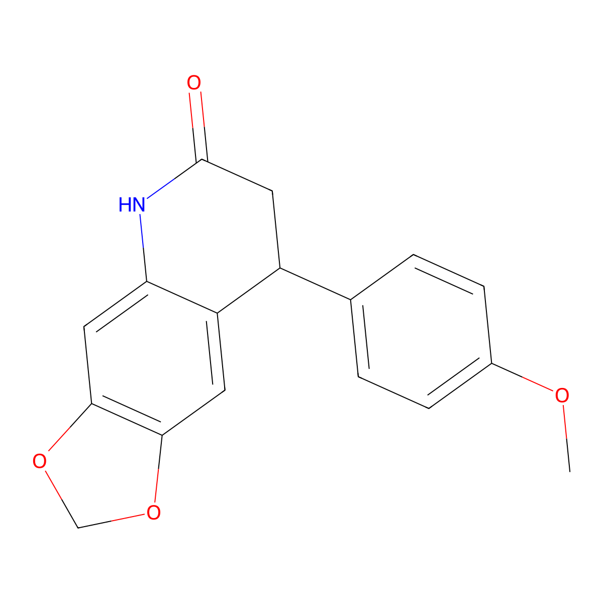8-(4-methoxyphenyl)-7,8-dihydro-5H-[1,3]dioxolo[4,5-g]quinolin-6-one molecular structure, CAS 599151-30-1