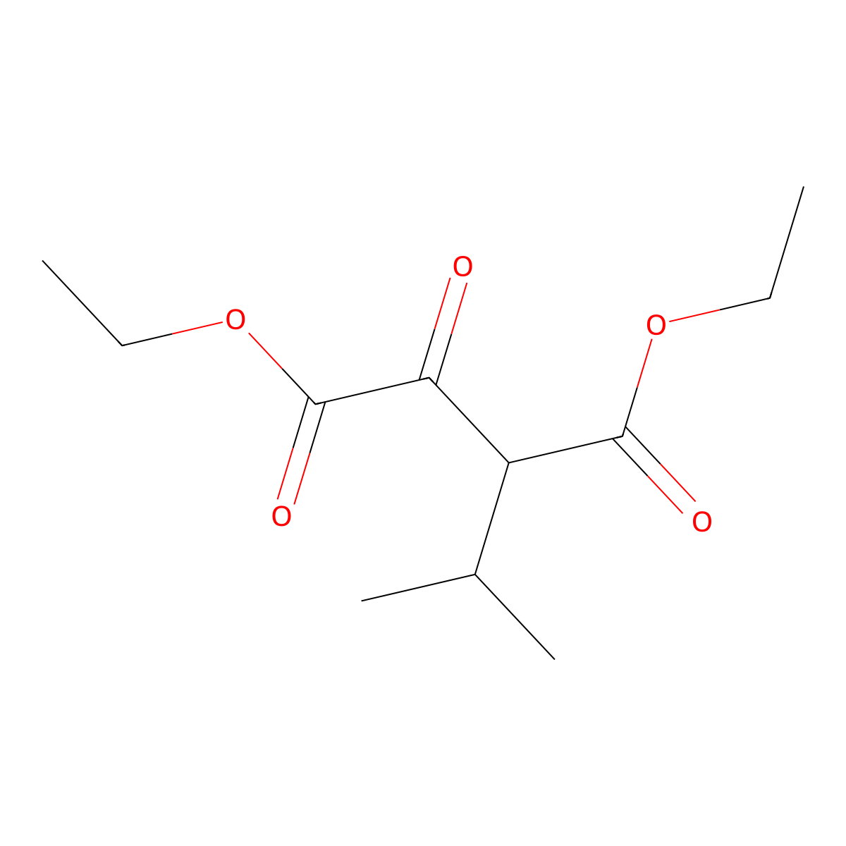 Diethyl 2-isopropyl-3-oxosuccinate molecular structure, CAS 59916-75-5