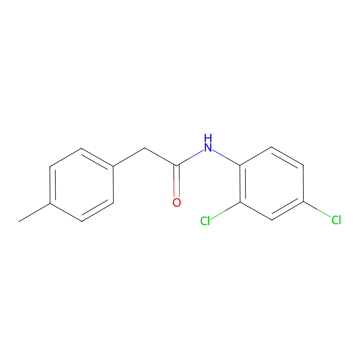 N-(2,4-dichlorophenyl)-2-(4-methylphenyl)acetamide molecular structure, CAS 599162-81-9