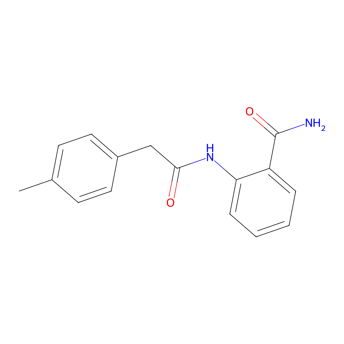 2-[[2-(4-Methylphenyl)acetyl]amino]benzamide molecular structure, CAS 599162-90-0