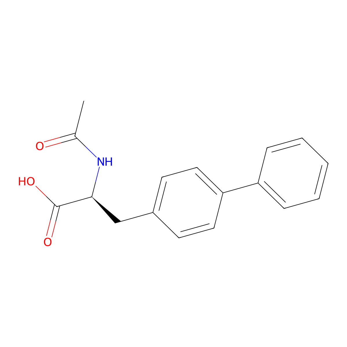 (S)-3-([1,1'-Biphenyl]-4-yl)-2-acetamidopropanoic acid molecular structure, CAS 599178-71-9