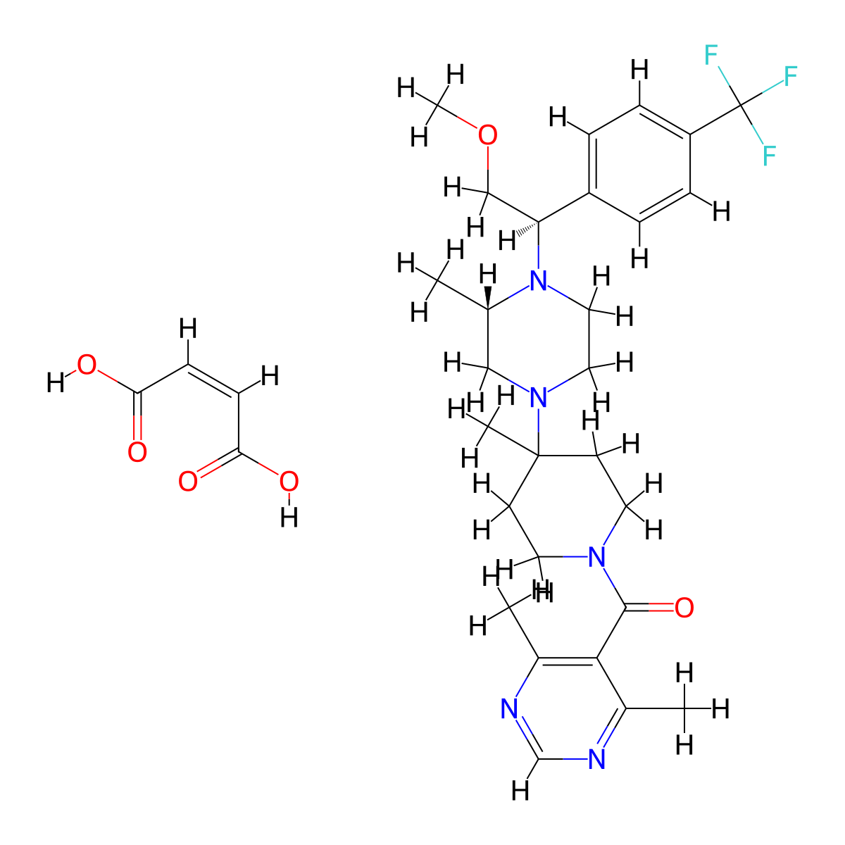 Vicriviroc Maleate molecular structure, CAS 599179-03-0