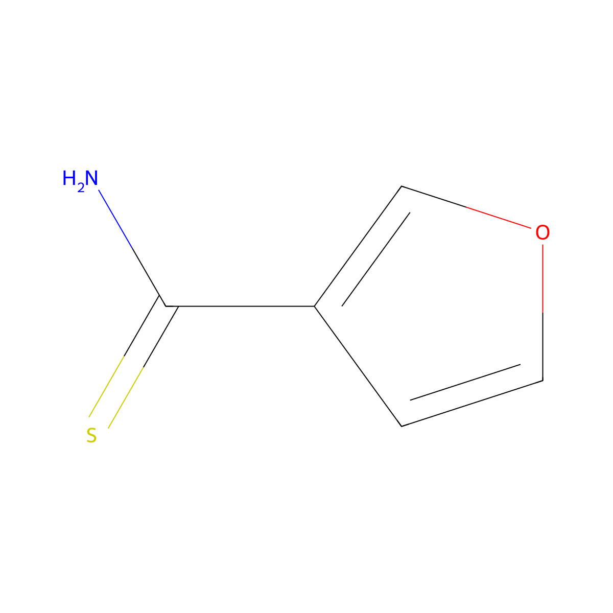 Furan-3-carbothioamide molecular structure, CAS 59918-68-2