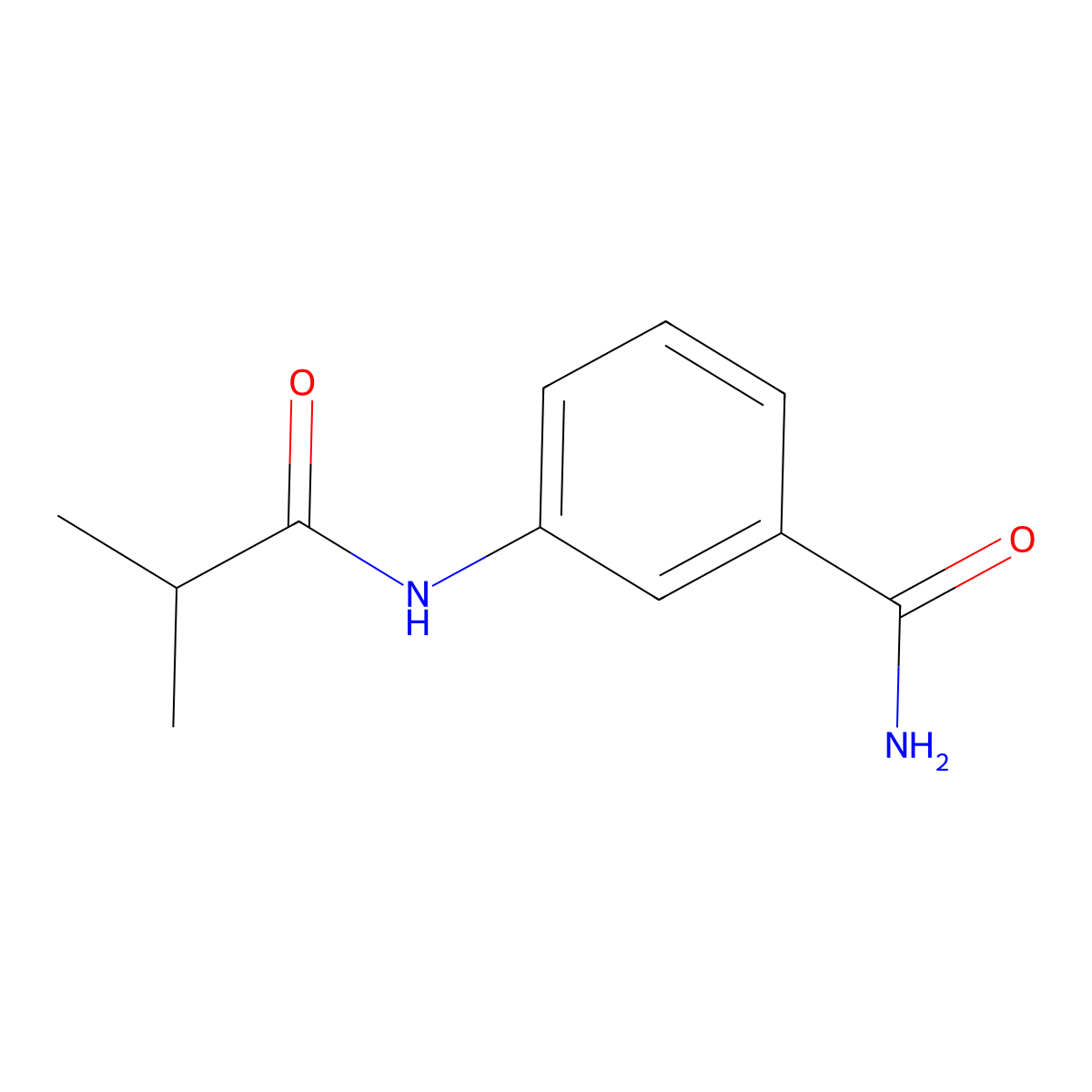 3-(2-Methylpropanamido)benzamide molecular structure, CAS 599189-38-5