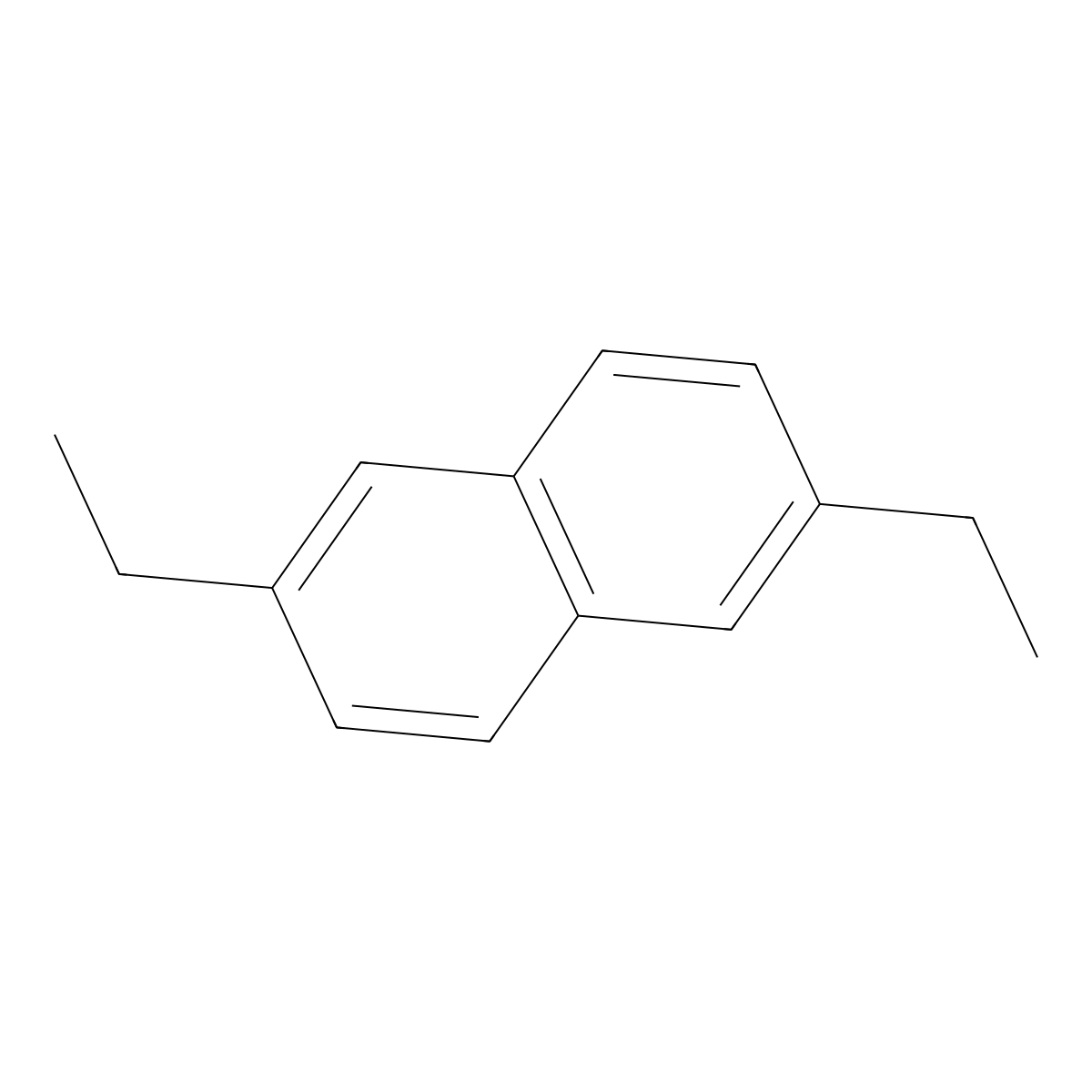 Naphthalene, 2,6-diethyl- molecular structure, CAS 59919-41-4
