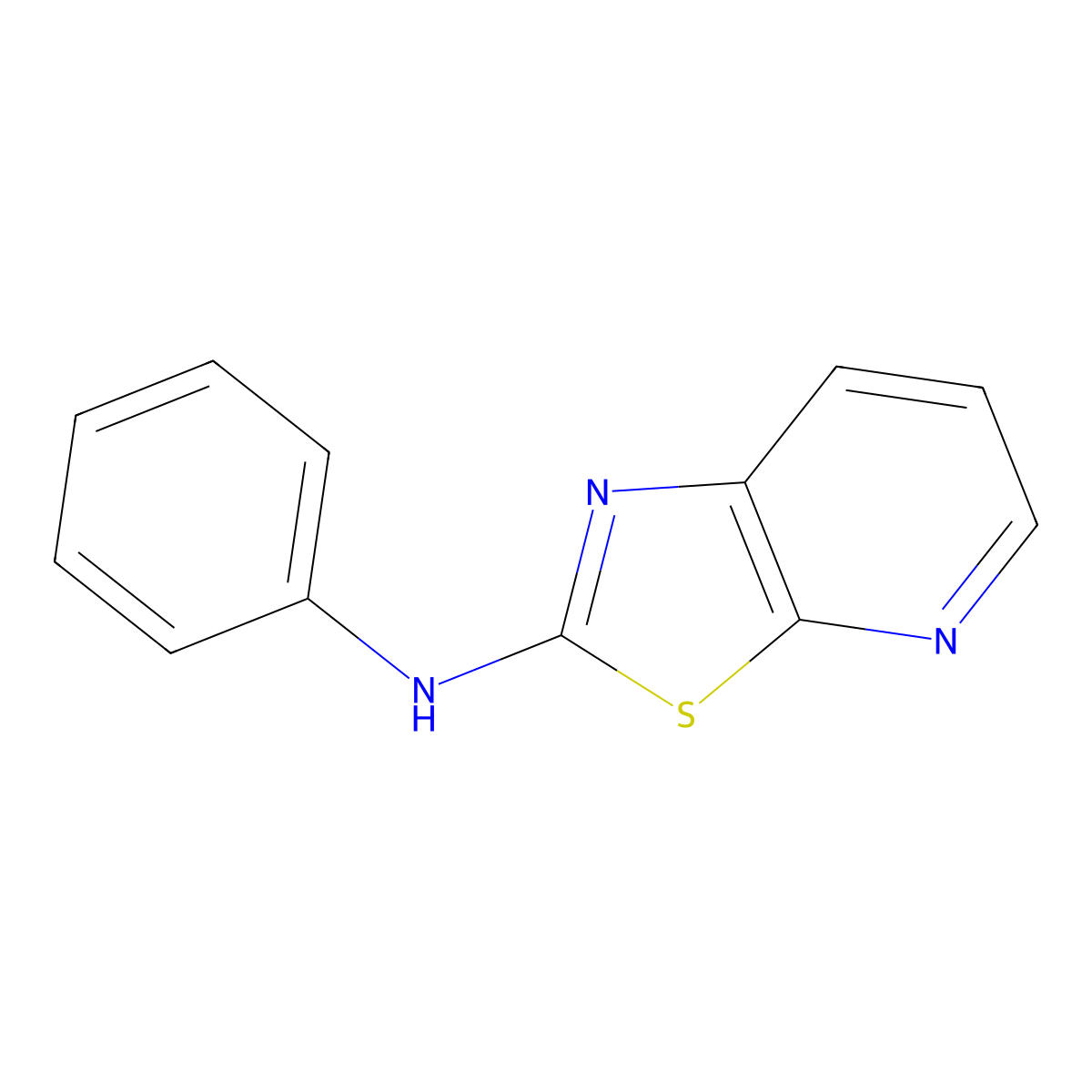 N-Phenyl[1,3]thiazolo[5,4-b]pyridin-2-amine molecular structure, CAS 59922-51-9