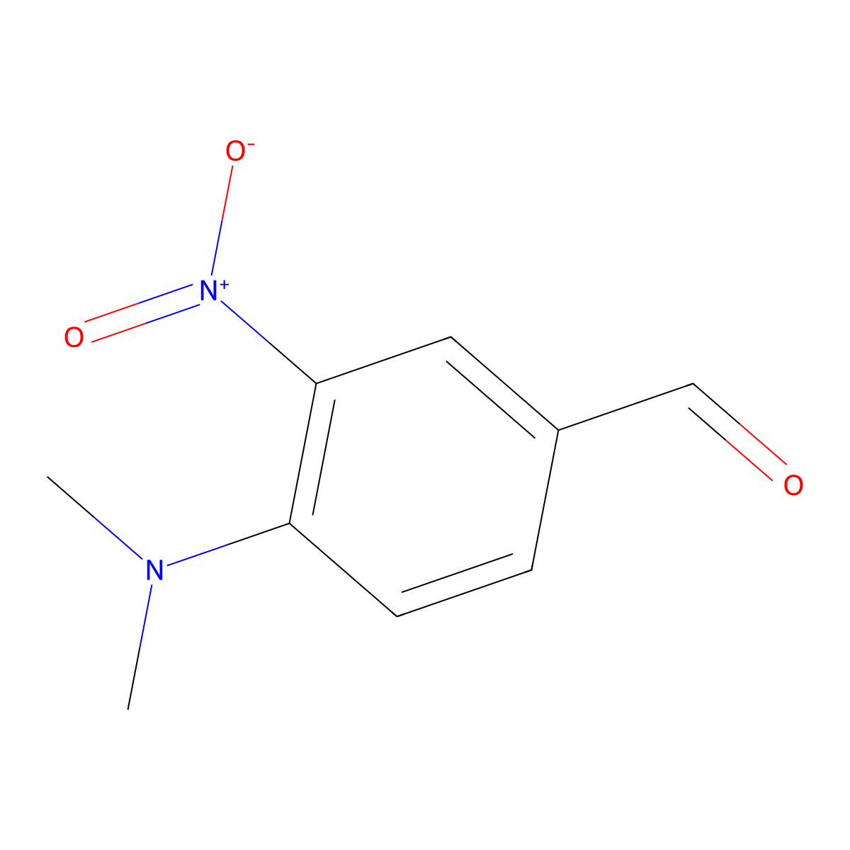 4-(Dimethylamino)-3-nitrobenzaldehyde molecular structure, CAS 59935-39-6