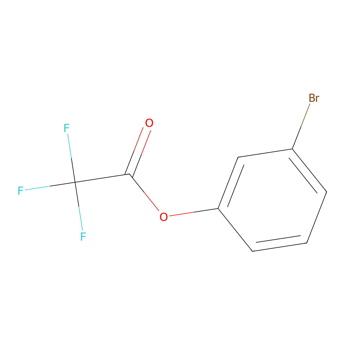 3-Bromophenyl trifluoroacetate molecular structure, CAS 59935-55-6