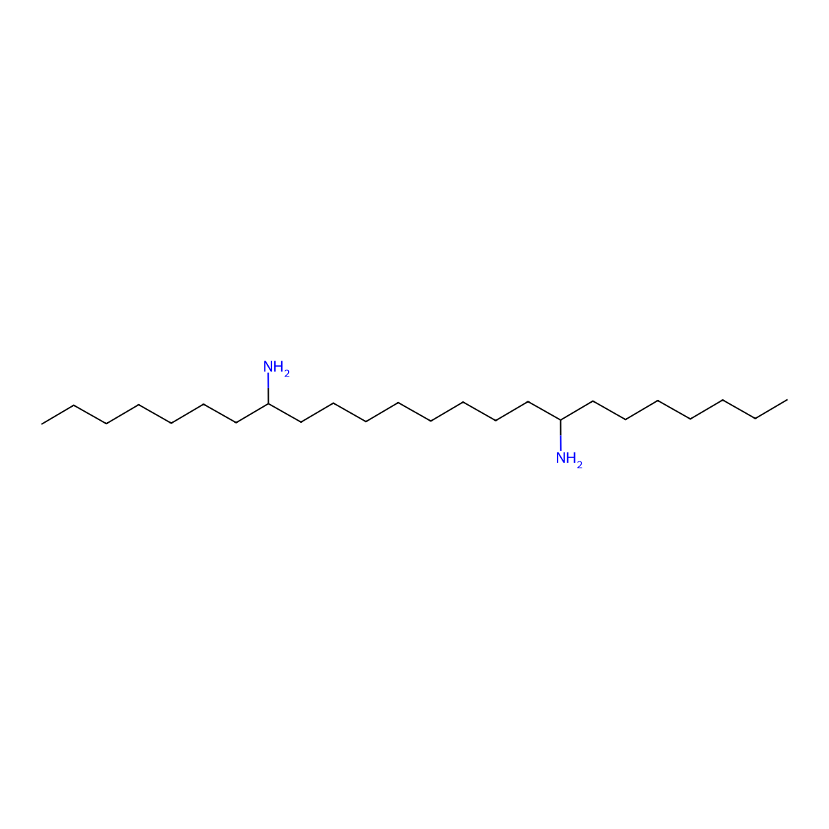 Tetracosane-8,17-diamine molecular structure, CAS 59936-53-7