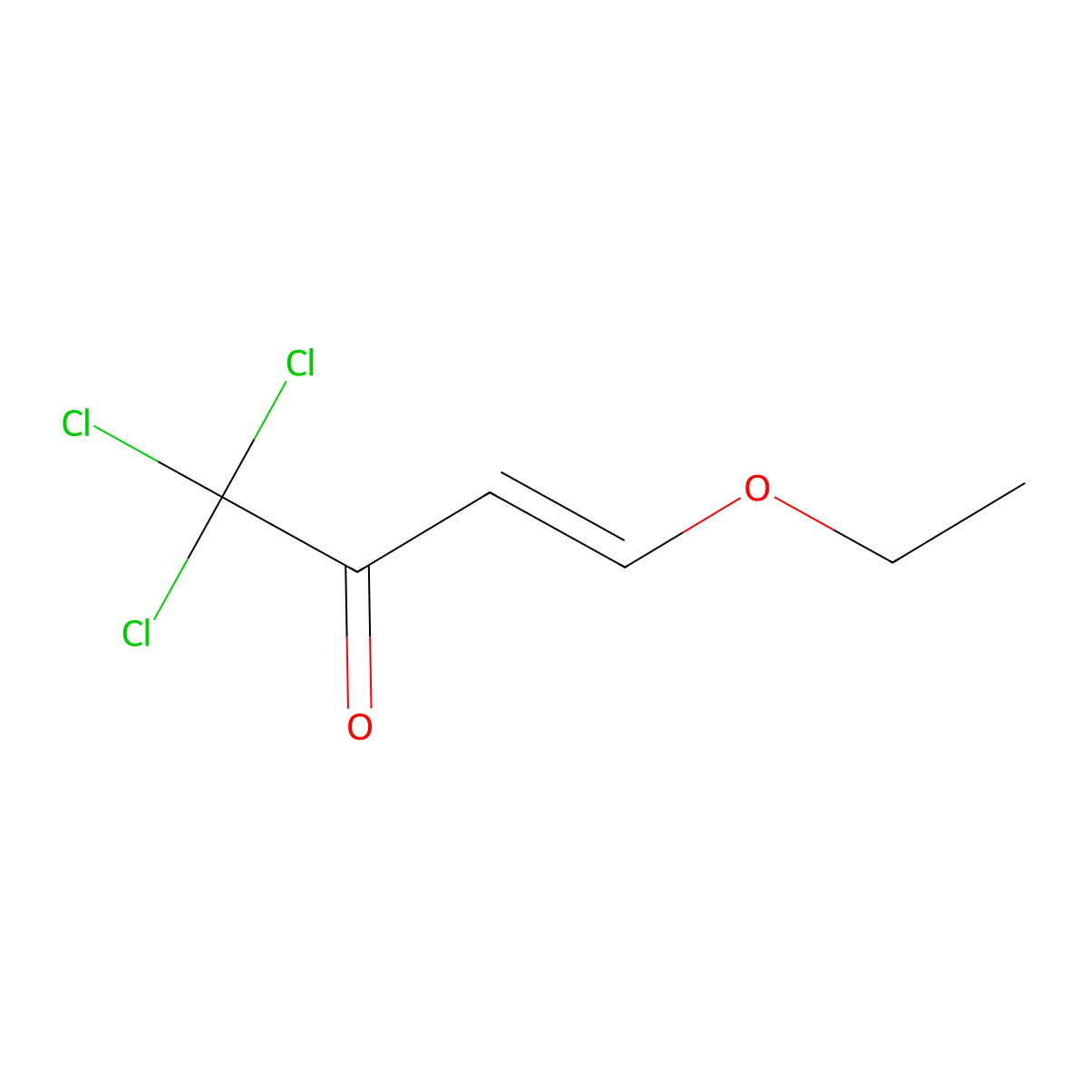 (3E)-1,1,1-trichloro-4-ethoxybut-3-en-2-one molecular structure, CAS 59938-07-7