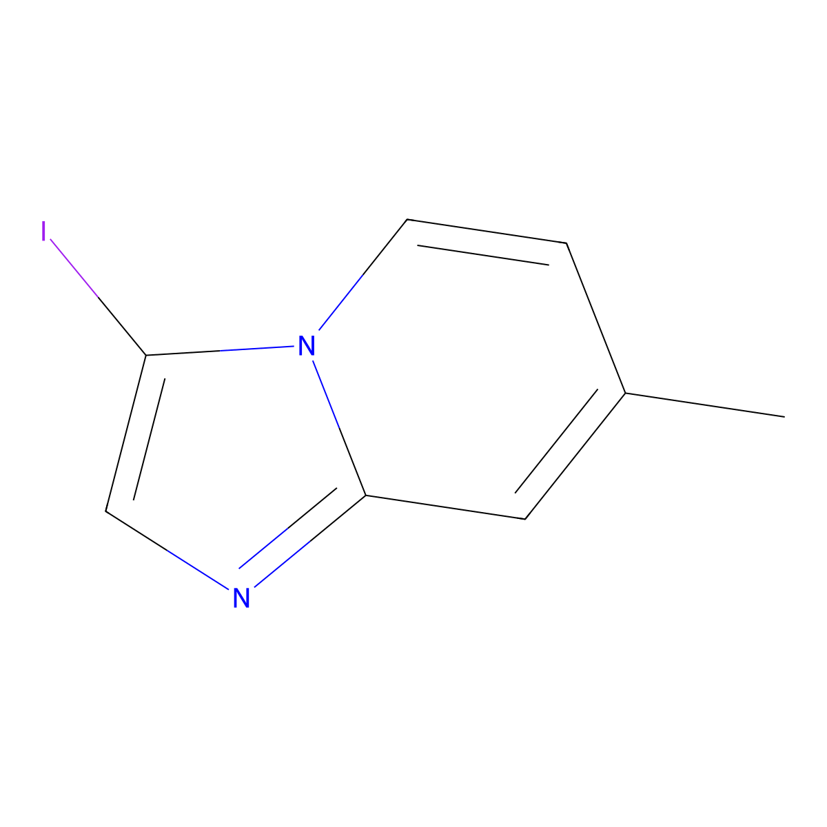 3-Iodo-7-methylimidazo[1,2-a]pyridine molecular structure, CAS 59938-33-9