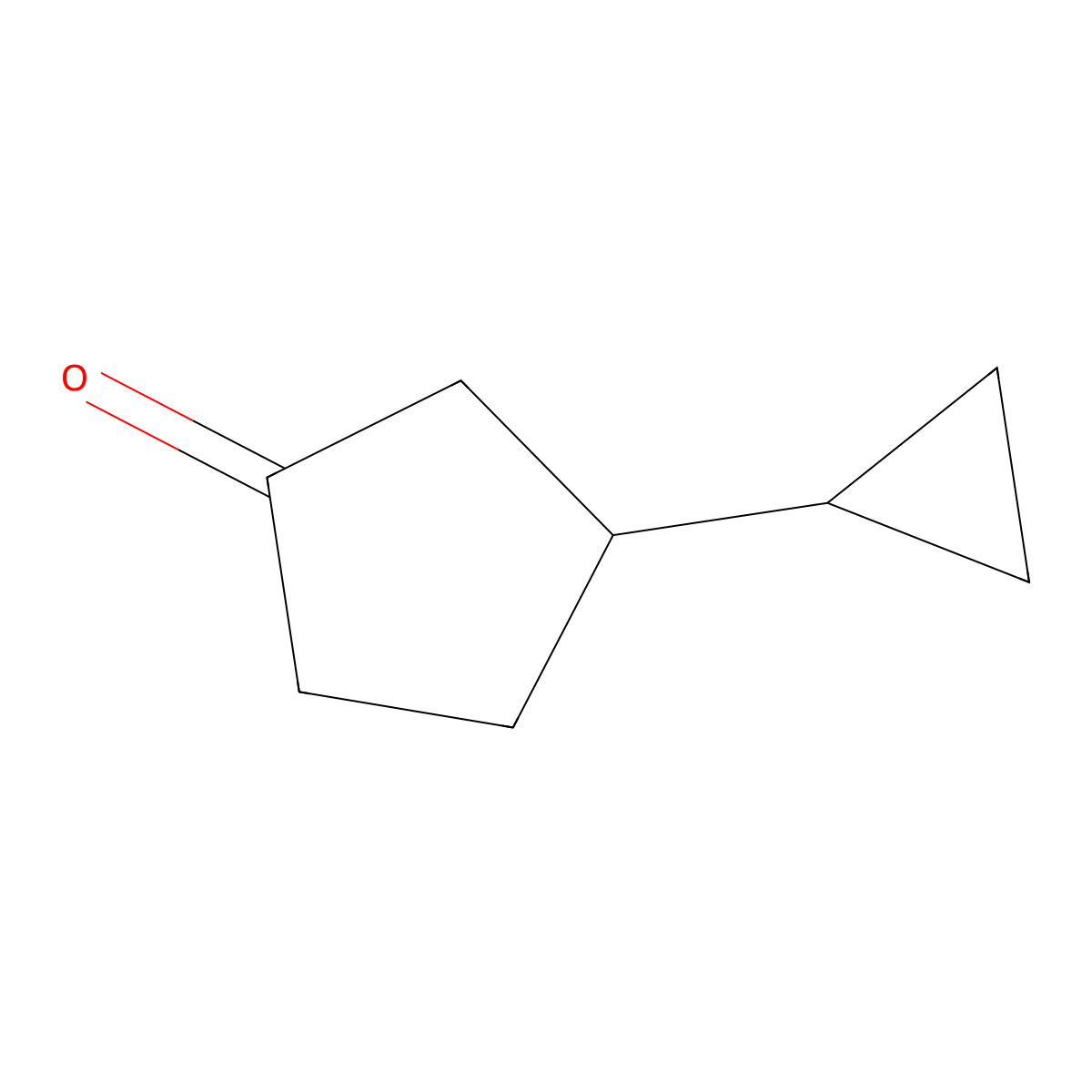 3-Cyclopropylcyclopentan-1-one molecular structure, CAS 59939-08-1