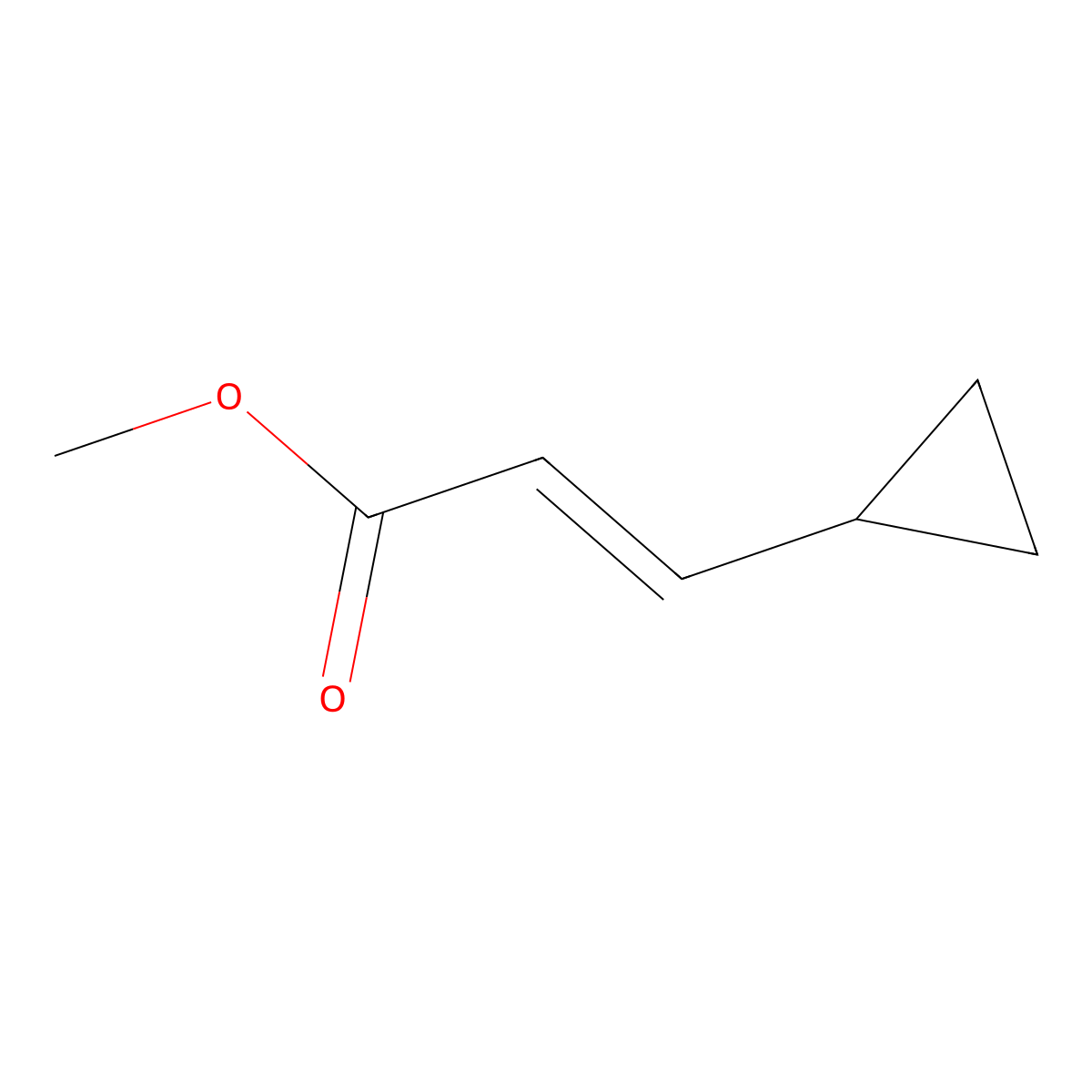 Methyl 3-cyclopropylacrylate molecular structure, CAS 59939-11-6