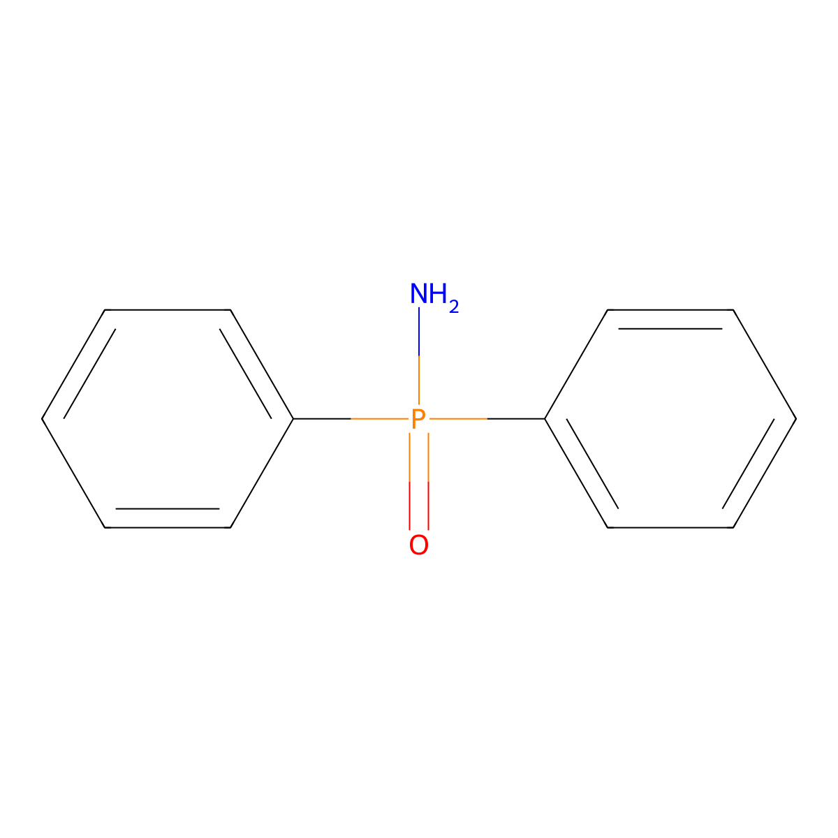 Diphenylphosphinamide molecular structure, CAS 5994-87-6