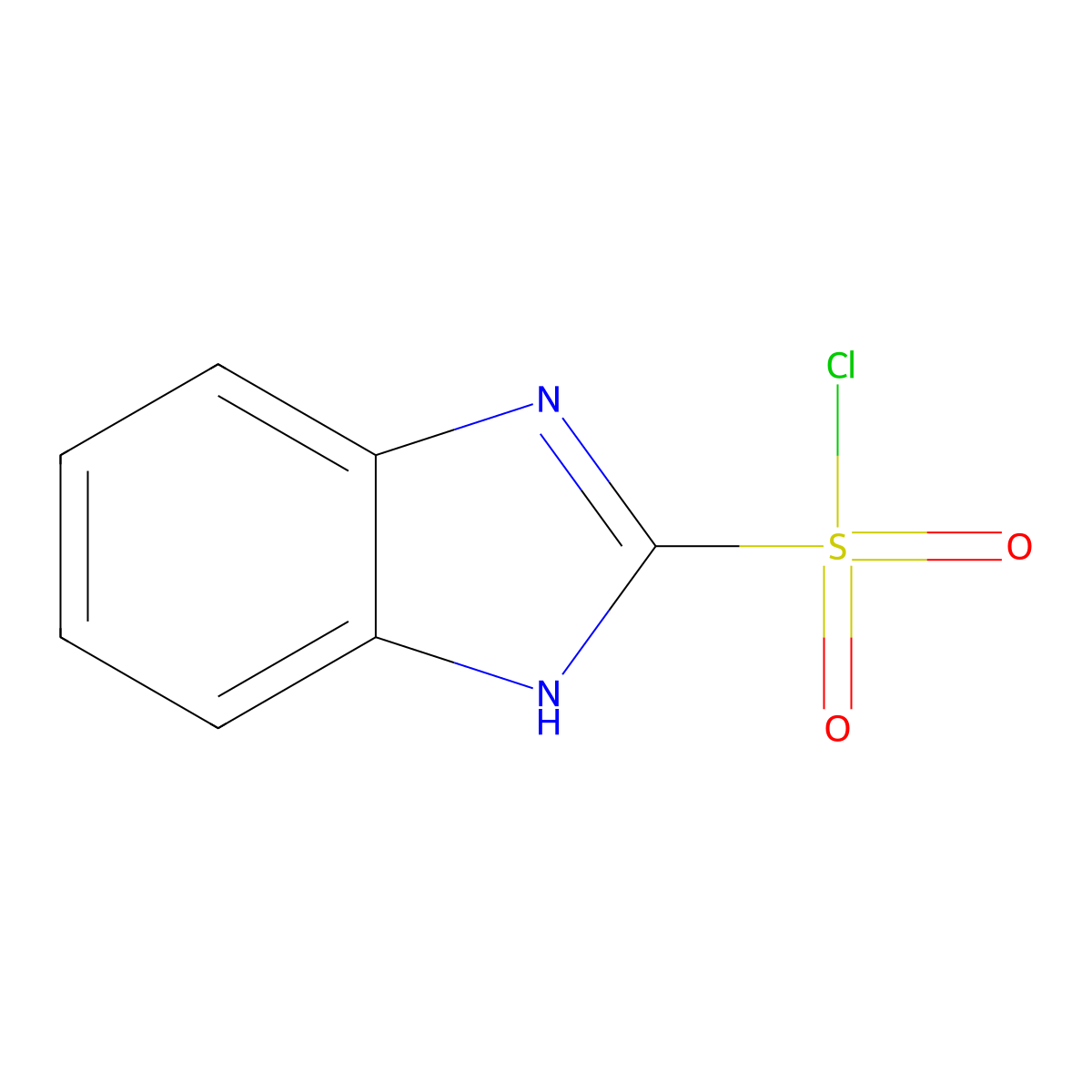 1H-Benzo[d]imidazole-2-sulfonyl chloride molecular structure, CAS 59940-07-7