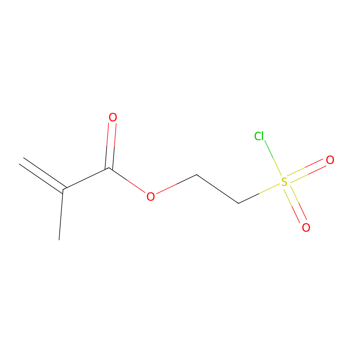 2-(Chlorosulfonyl)ethyl methacrylate molecular structure, CAS 59941-51-4