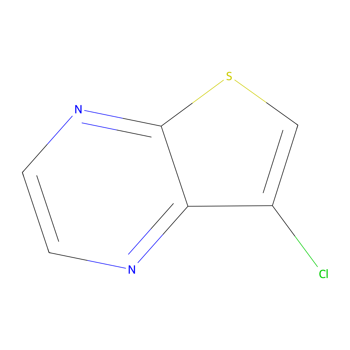 7-Chlorothieno[2,3-b]pyrazine molecular structure, CAS 59944-74-0