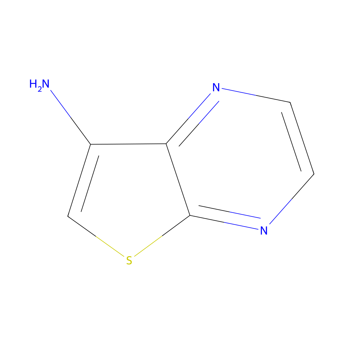 Thieno[2,3-b]pyrazin-7-amine molecular structure, CAS 59944-75-1