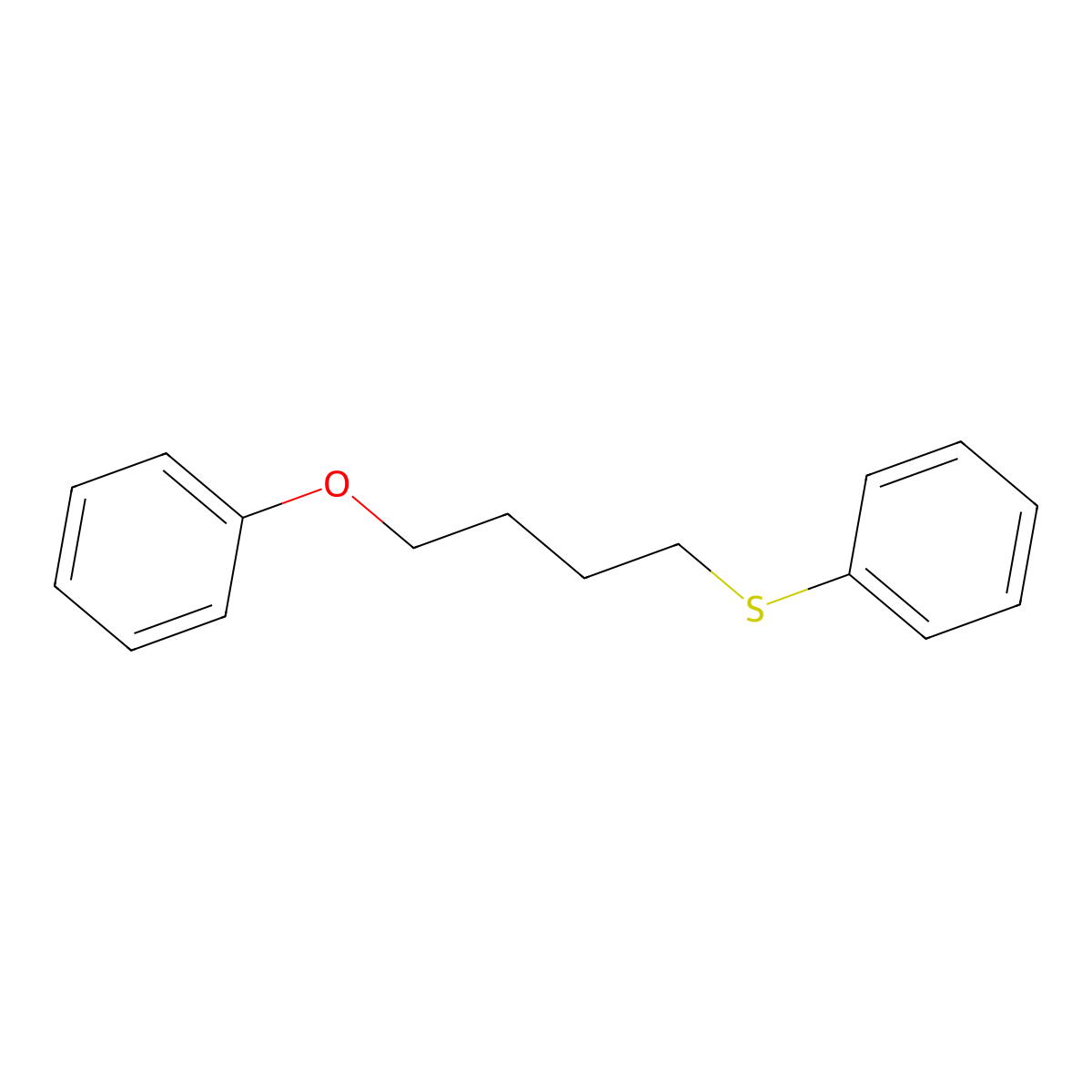 1-Phenoxy-4-phenylthio-butane molecular structure, CAS 59950-11-7