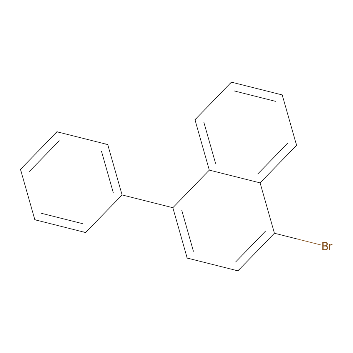 1-Bromo-4-phenylnaphthalene molecular structure, CAS 59951-65-4