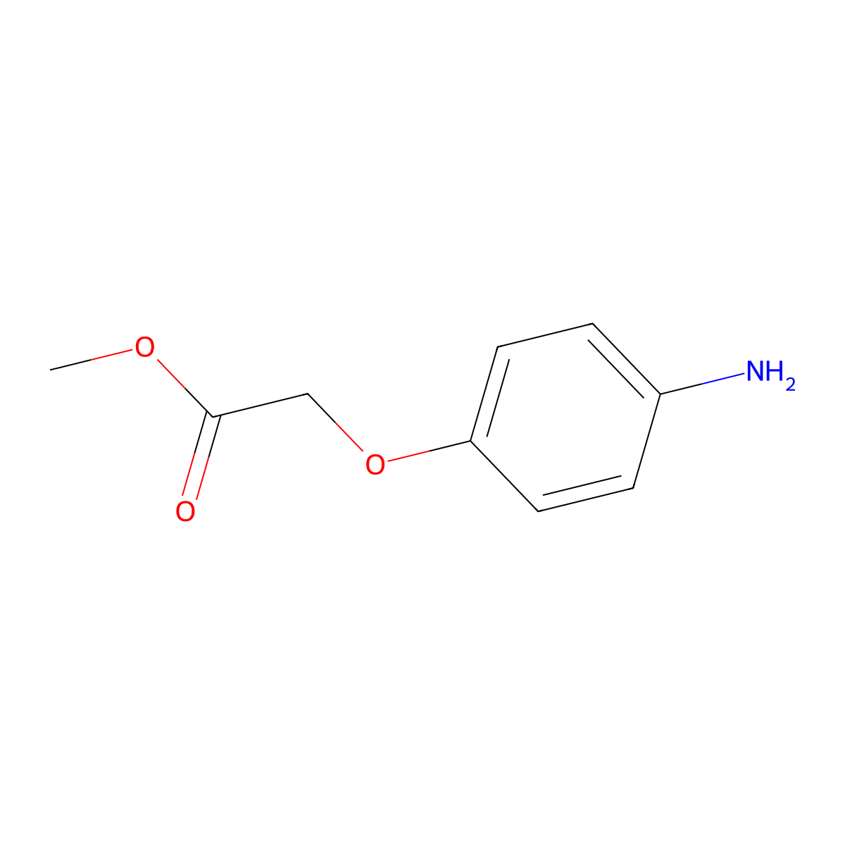 Methyl(4-aminophenoxy)acetate molecular structure, CAS 59954-04-0