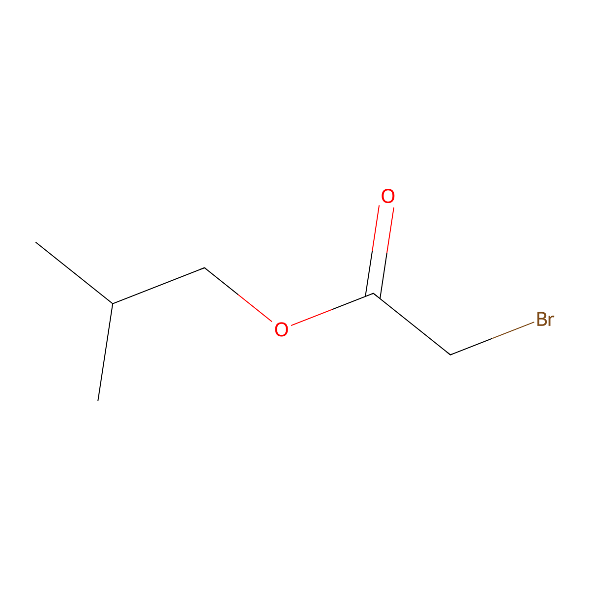 2-Methylpropyl 2-bromoacetate molecular structure, CAS 59956-48-8