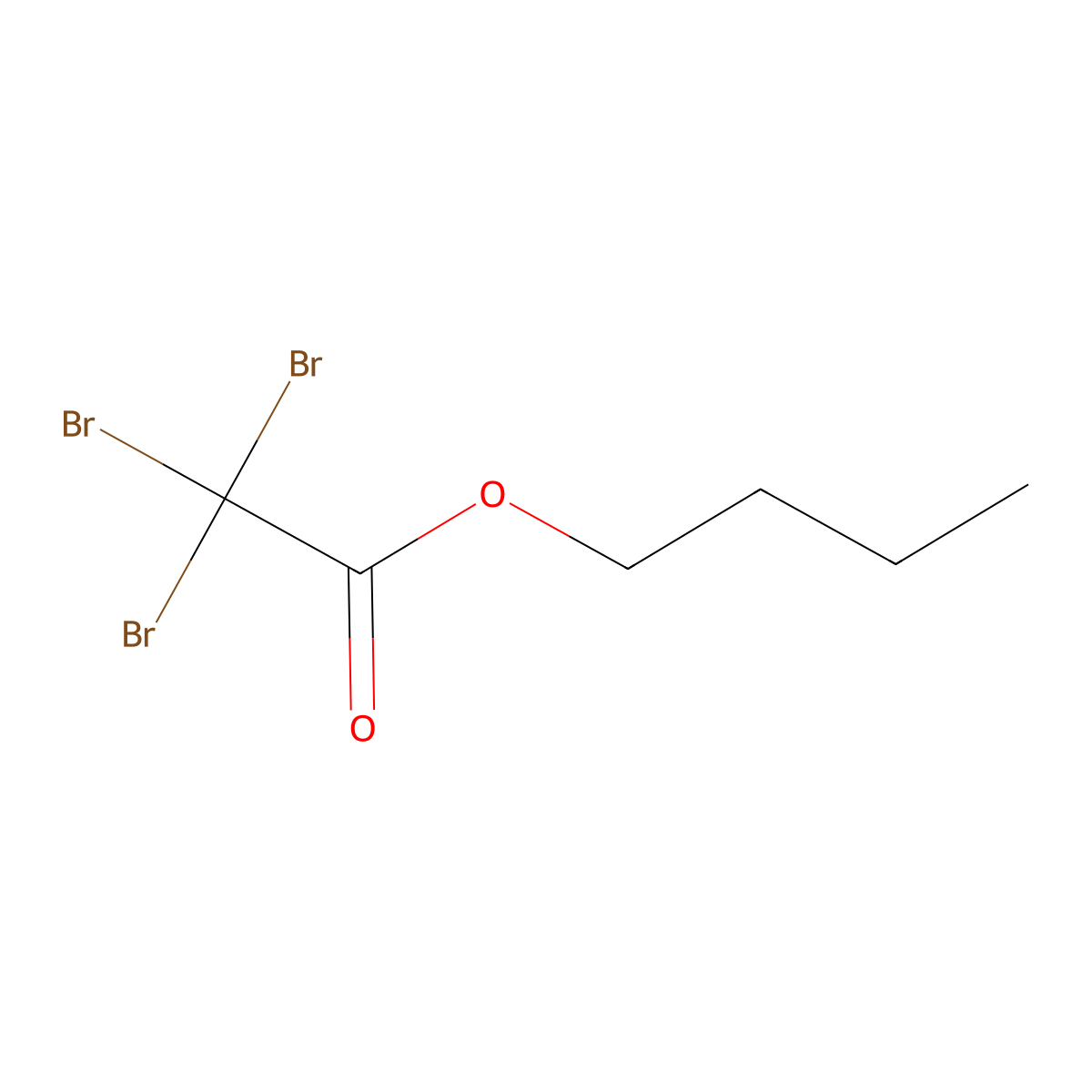 Butyl tribromoacetate molecular structure, CAS 59956-61-5