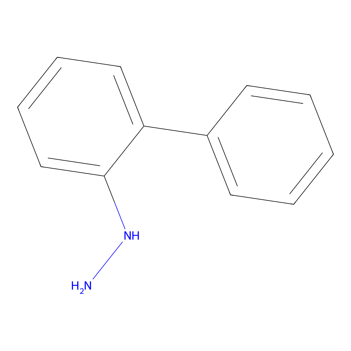 Biphenyl-2-YL-hydrazine molecular structure, CAS 59964-94-2