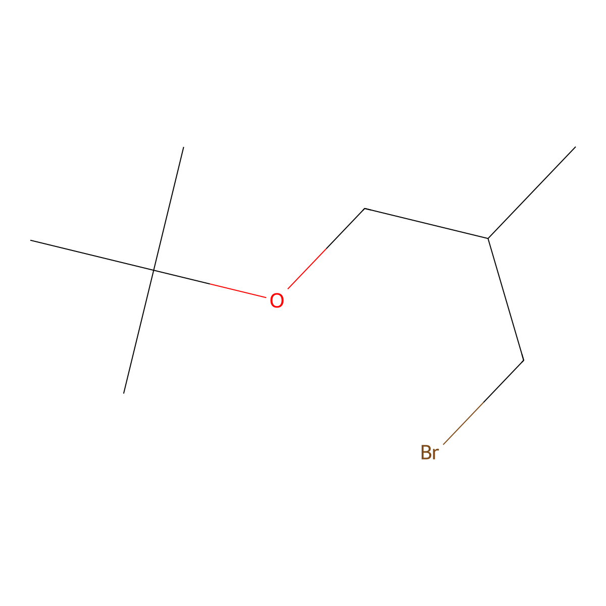 (2S)-1-bromo-3-(tert-butoxy)-2-methylpropane molecular structure, CAS 59965-13-8