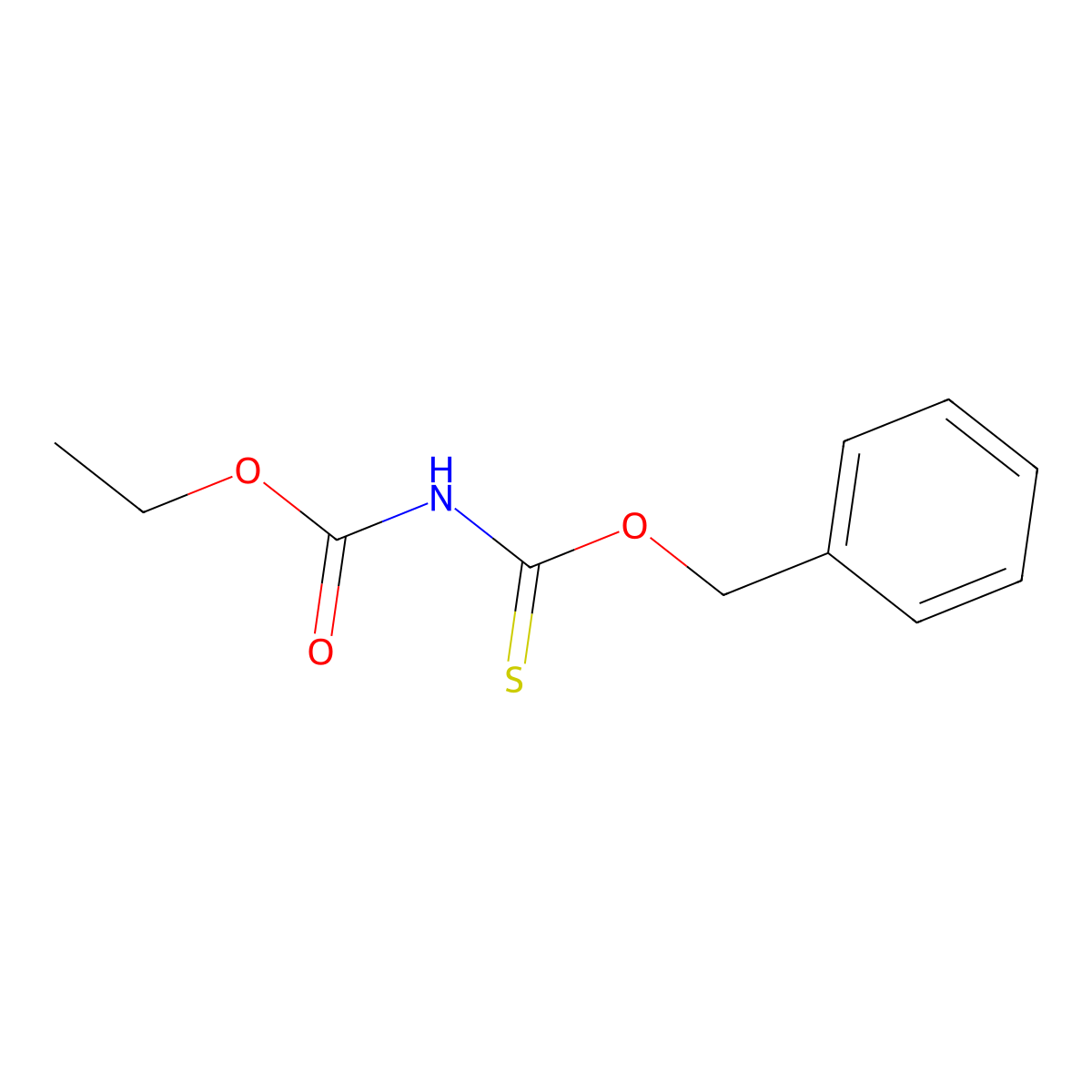 ethyl N-[(benzyloxy)methanethioyl]carbamate molecular structure, CAS 59965-72-9