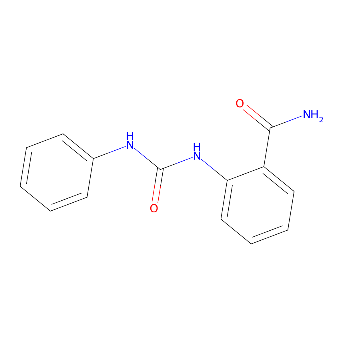 1-(2-Carbamoylphenyl)-3-phenylurea molecular structure, CAS 59968-66-0