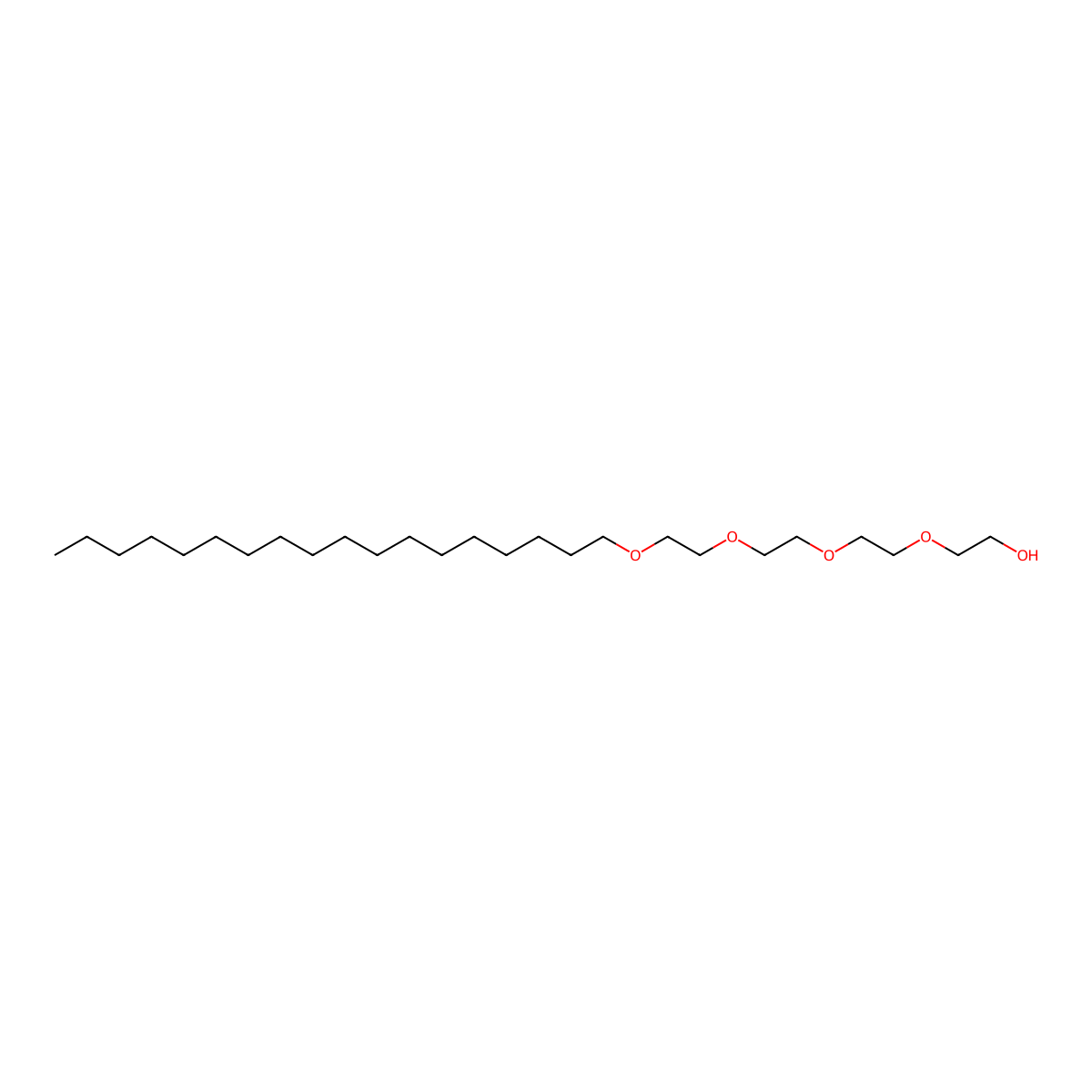 3,6,9,12-Tetraoxatriacontan-1-ol molecular structure, CAS 59970-10-4