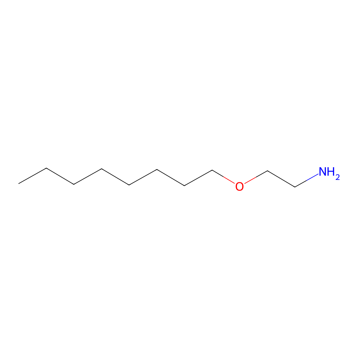 2-Octyloxyethylamine molecular structure, CAS 59970-19-3