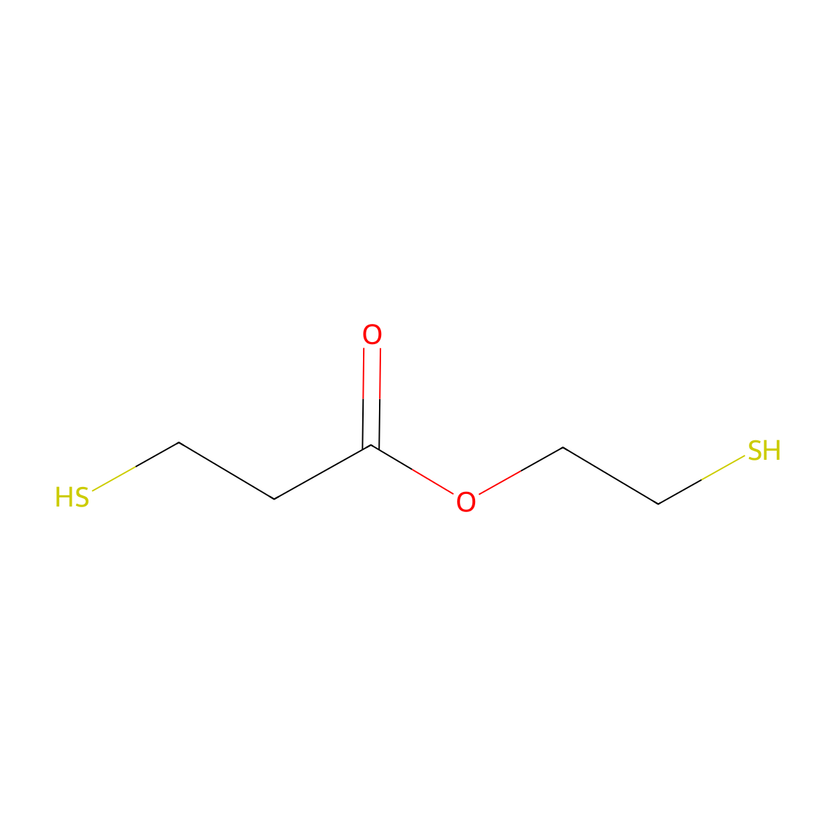 2-Mercaptoethyl 3-mercaptopropionate molecular structure, CAS 59970-59-1