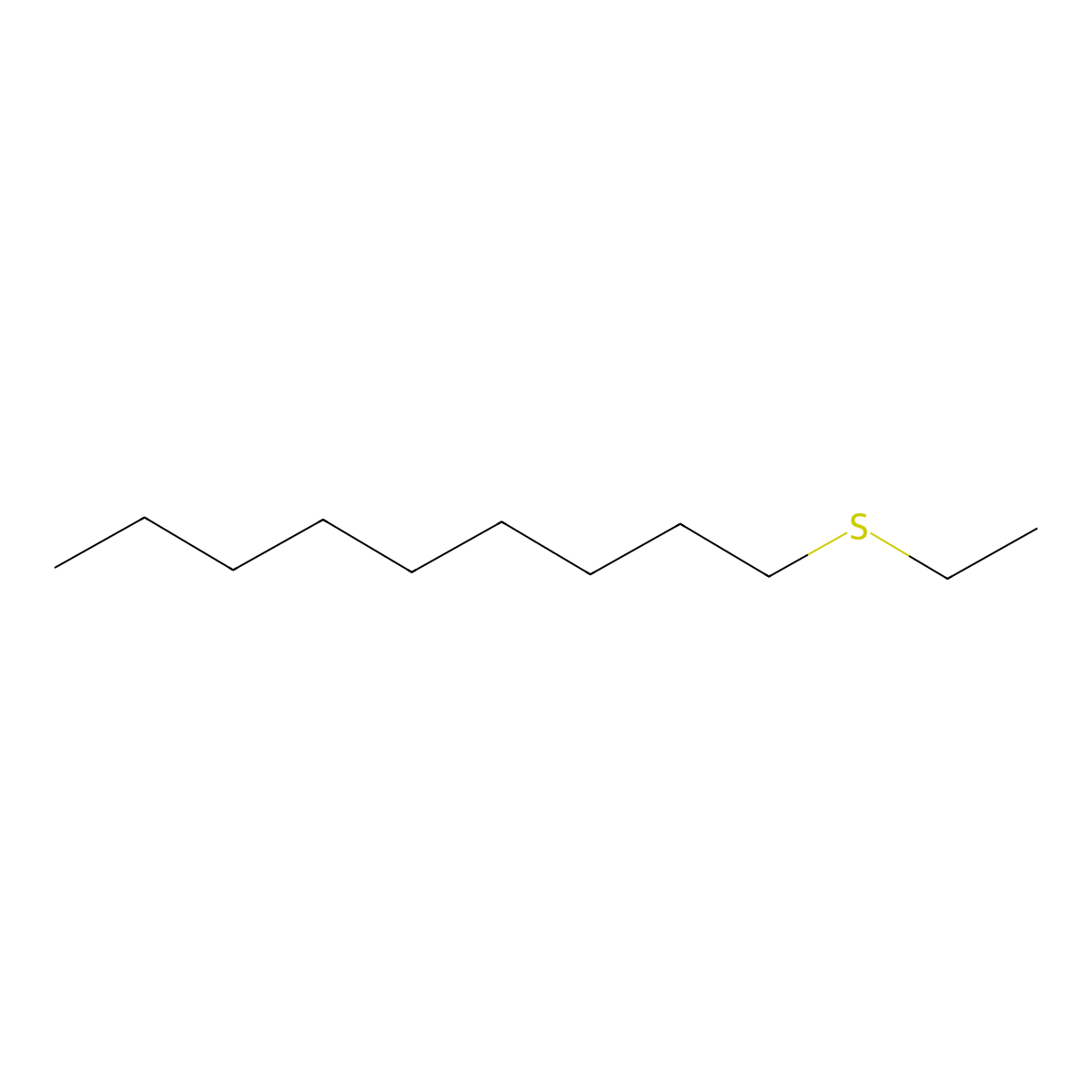 Ethyl nonyl sulfide molecular structure, CAS 59973-08-9