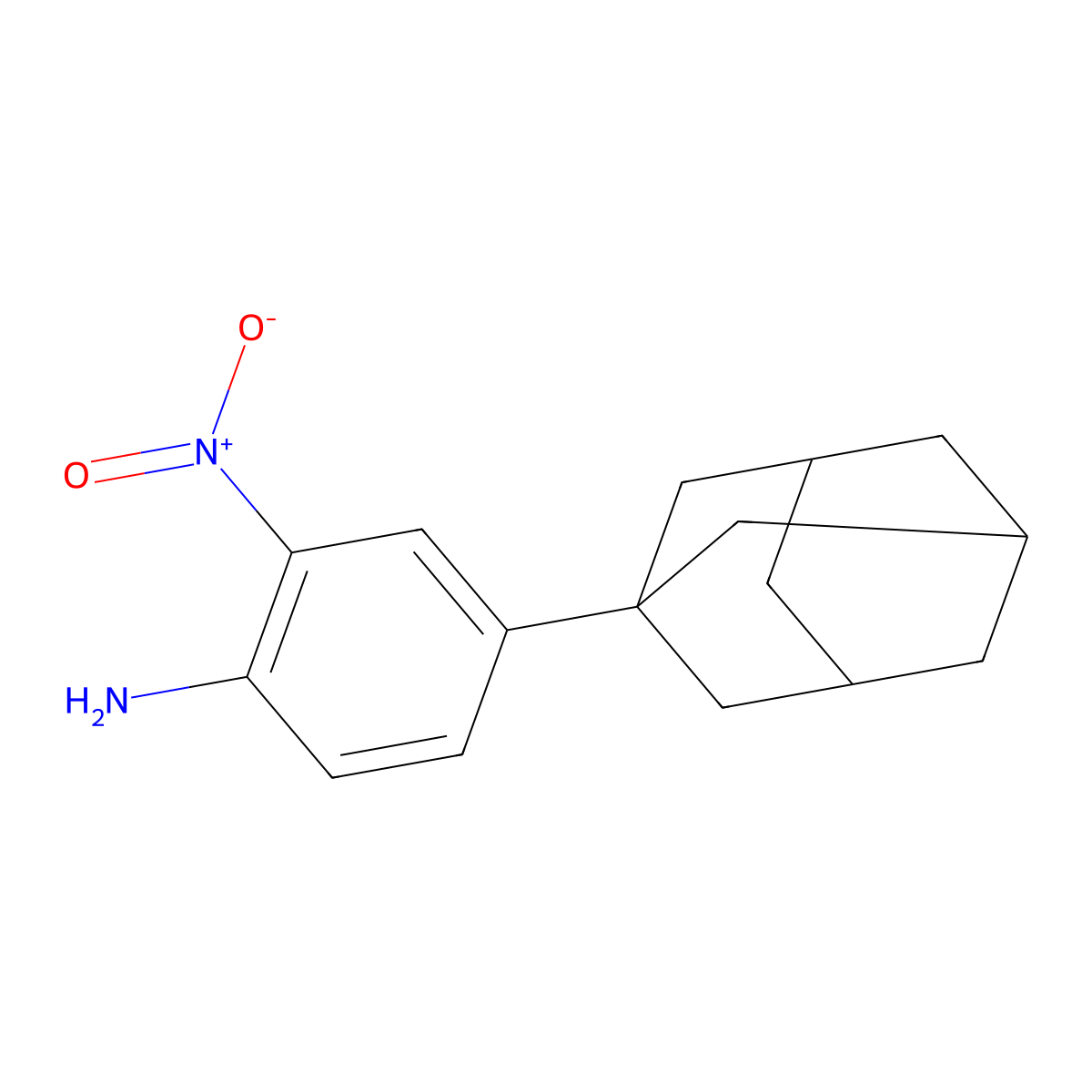 [4-(1-Adamantyl)-2-nitrophenyl]amine molecular structure, CAS 59974-48-0