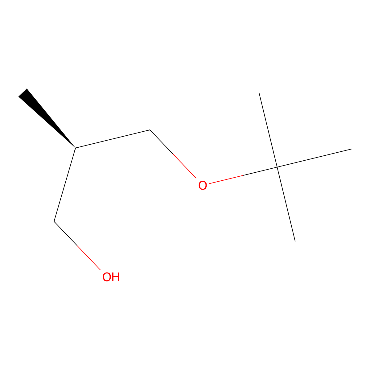 (2R)-3-(tert-butoxy)-2-methylpropan-1-ol molecular structure, CAS 59982-04-6