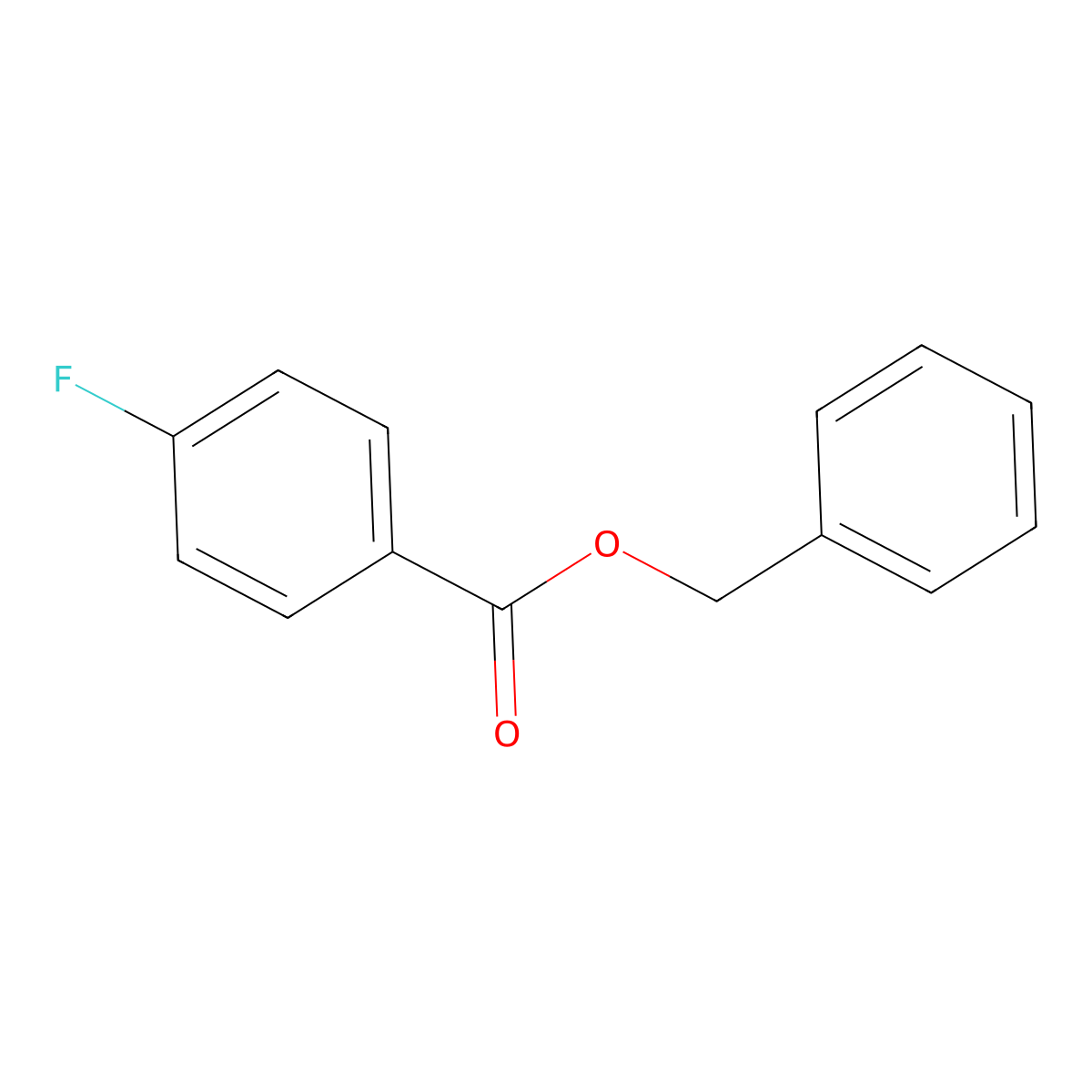 Benzyl 4-fluorobenzoate molecular structure, CAS 59986-44-6