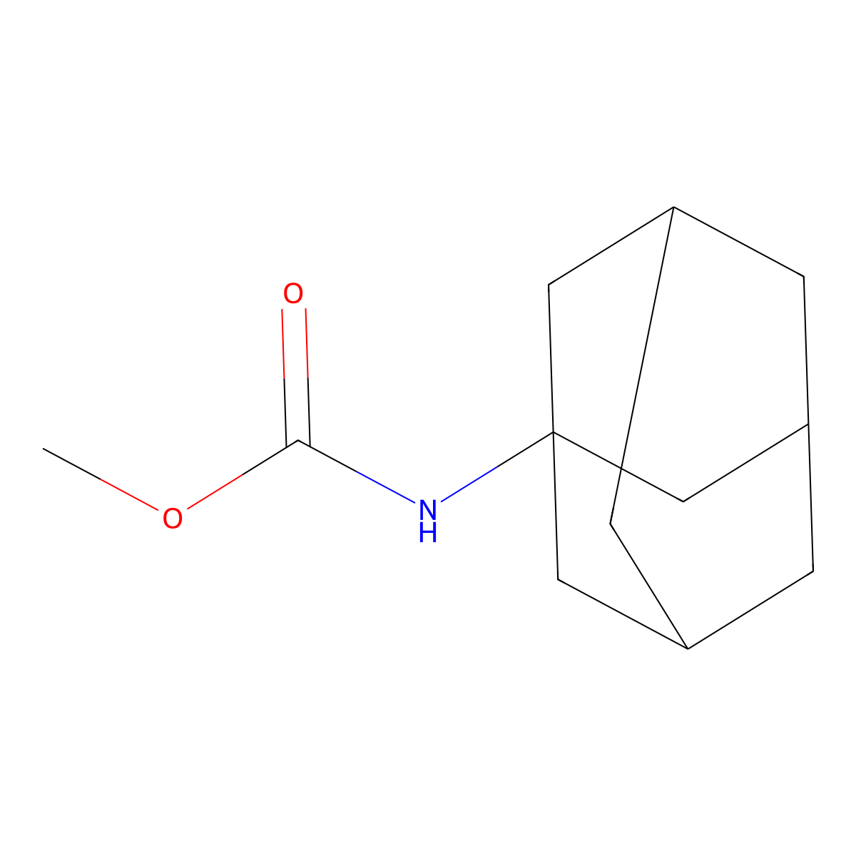 Methyl N-(adamantan-1-YL)carbamate molecular structure, CAS 59987-81-4