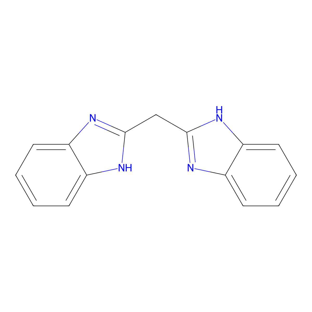 2-(1H-Benzimidazol-2-ylmethyl)-1H-benzimidazole molecular structure, CAS 5999-14-4