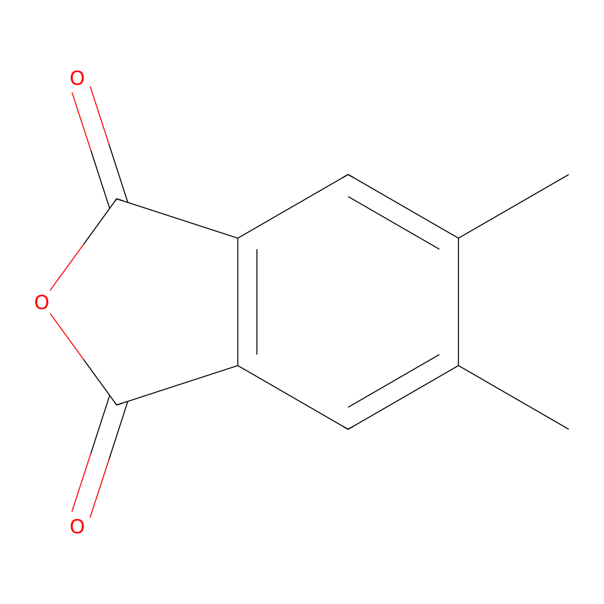 5,6-Dimethyl-2-benzofuran-1,3-dione molecular structure, CAS 5999-20-2