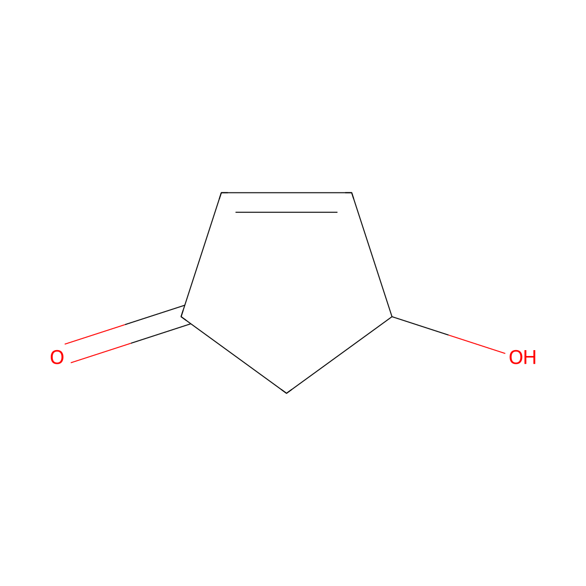 4-Hydroxy-2-cyclopentenone molecular structure, CAS 59995-49-2