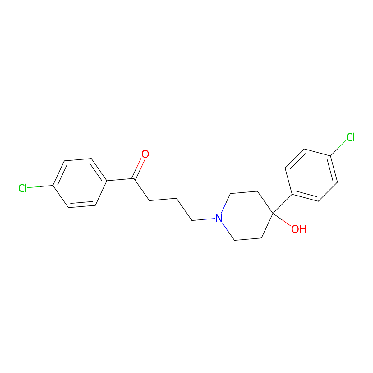 Chlorohaloperidol molecular structure, CAS 59995-68-5