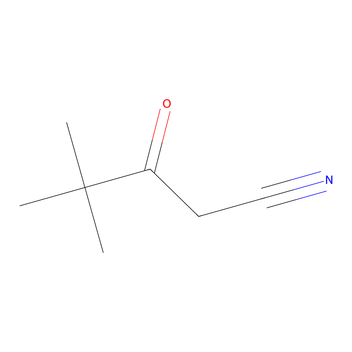 Pentanenitrile, 4,4-dimethyl-3-oxo- molecular structure, CAS 59997-51-2