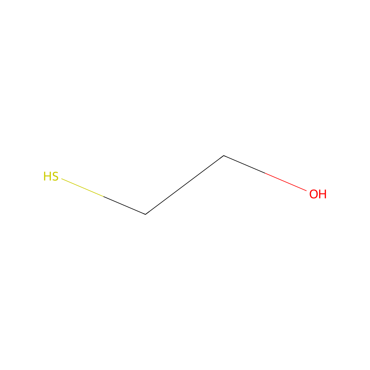 2-Mercaptoethanol molecular structure, CAS 60-24-2