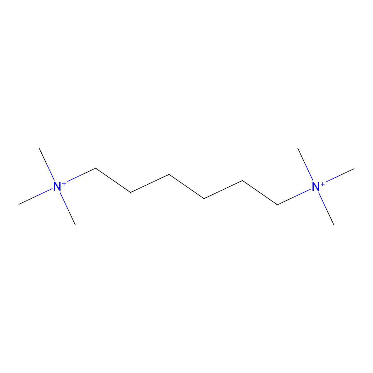 Hexamethonium molecular structure, CAS 60-26-4