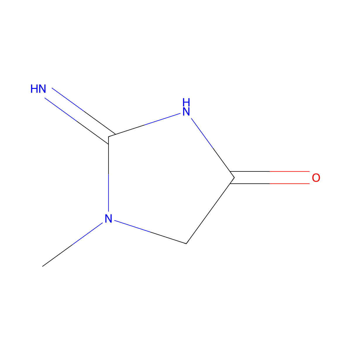 creatinine molecular structure, CAS 60-27-5