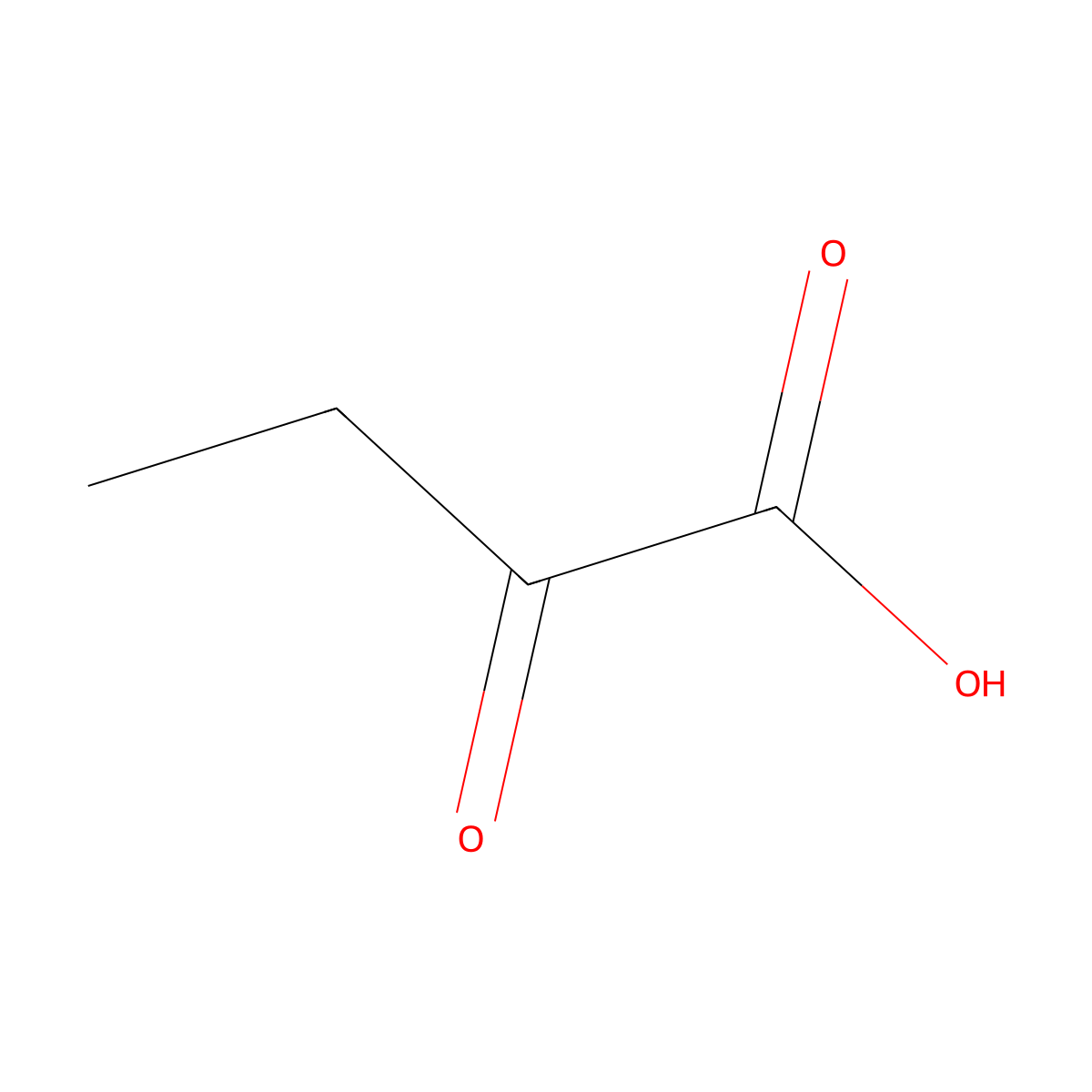 2-Oxobutanoic Acid molecular structure, CAS 600-18-0