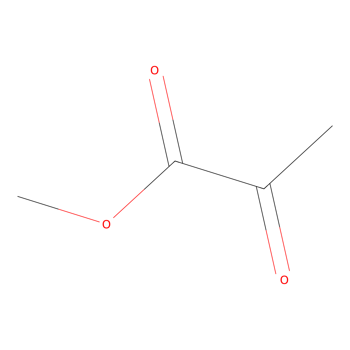 Methyl pyruvate molecular structure, CAS 600-22-6