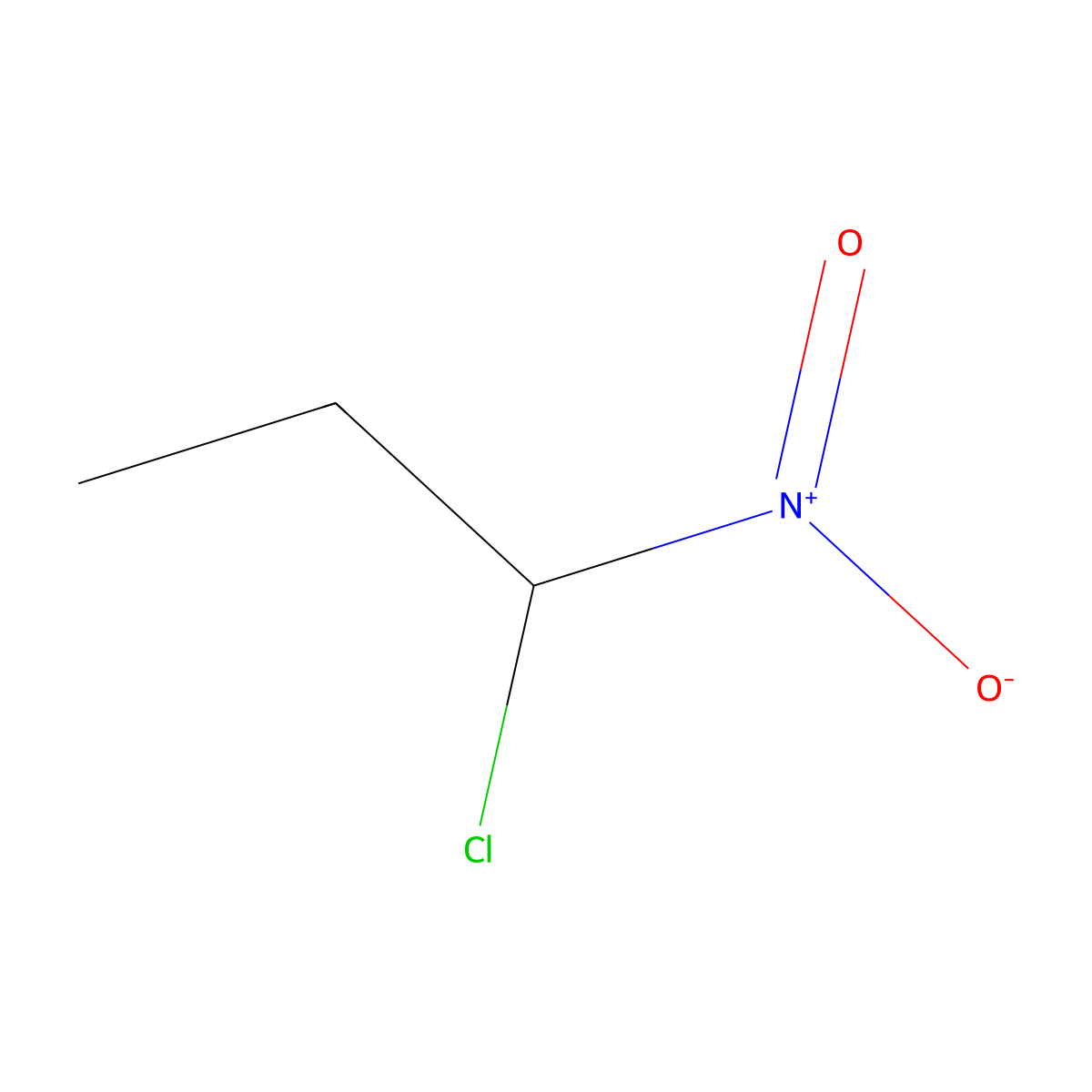 1-Chloro-1-nitropropane molecular structure, CAS 600-25-9